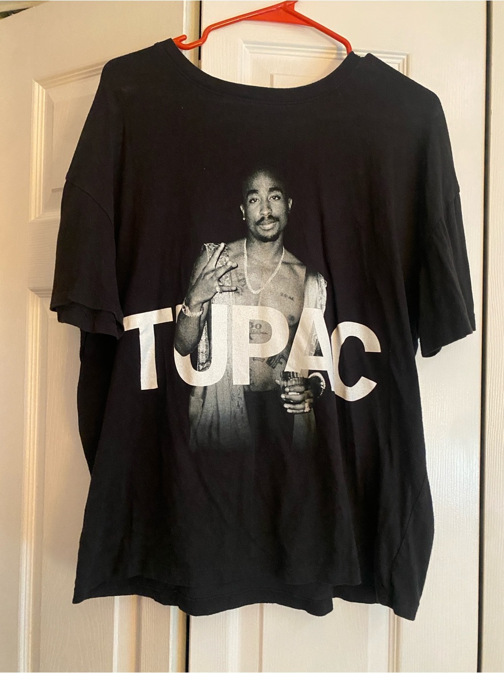 Black Graphic Tupac Short Sleeve Women’s Tee size L/XL